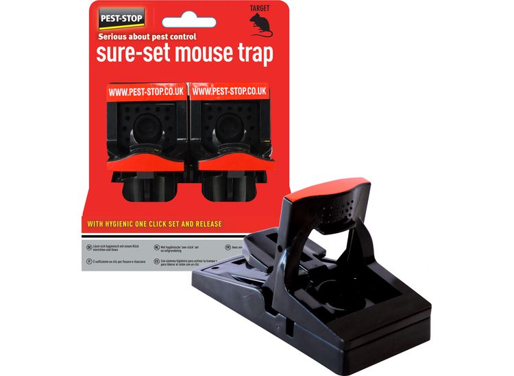 Pest-Stop PSSPT Sure Set Plastic Mouse Traps