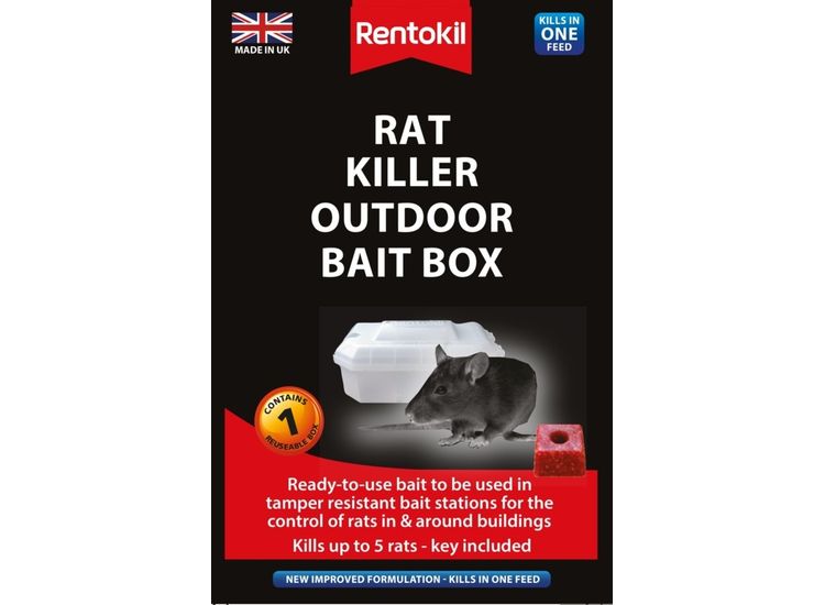 Rentokil PSR71 Rat Killer Outdoor Bait Box