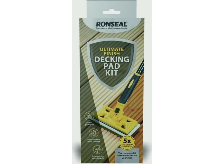 Ronseal 39128 Ultimate Finish Decking Pad Kit