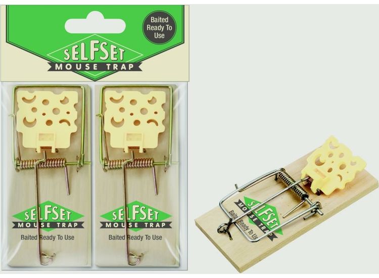Self Set STV100 Selfset Wooden Mouse Trap