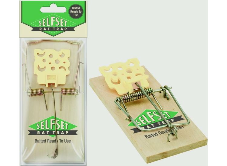 Self Set STV110 Selfset Wooden Rat Trap