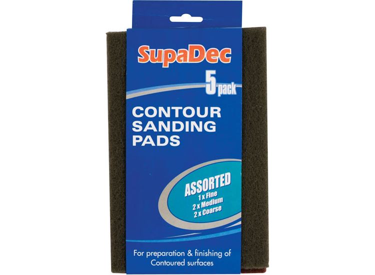 SupaDec CP5 Contour/Sanding Pads 5 Pack Assorted