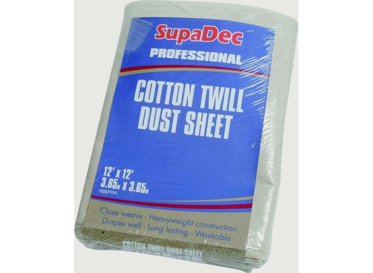 SupaDec Cotton Twill Dust Sheet