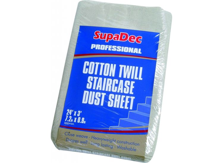 SupaDec CT243 Cotton Twill Staircase Dust Sheet