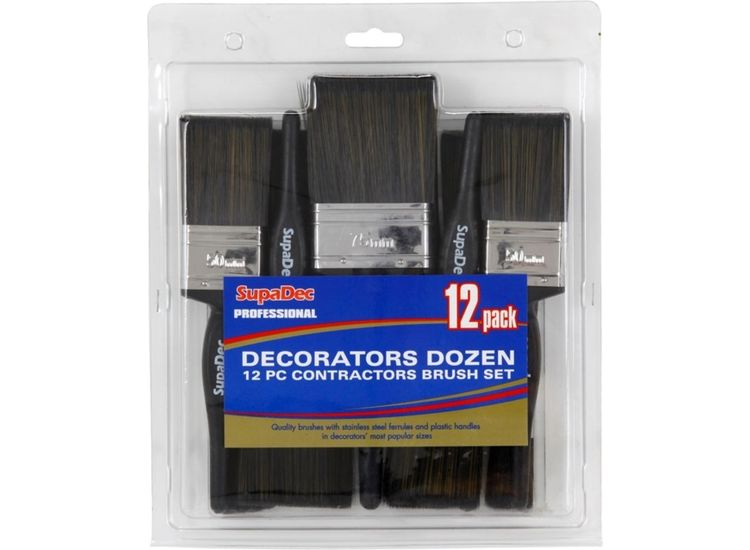 SupaDec SDB12 Decorators Dozen Contractors Brush Set