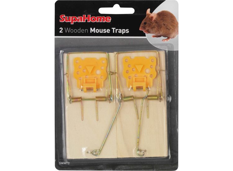 SupaHome SWMT2 Wooden Mouse Traps
