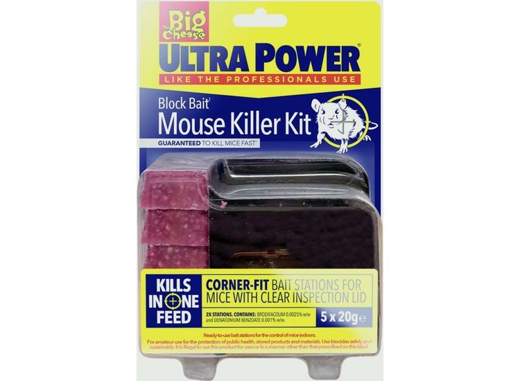 The Big Cheese STV565 Ultra Power Block Bait² Mouse Killer Station Refills