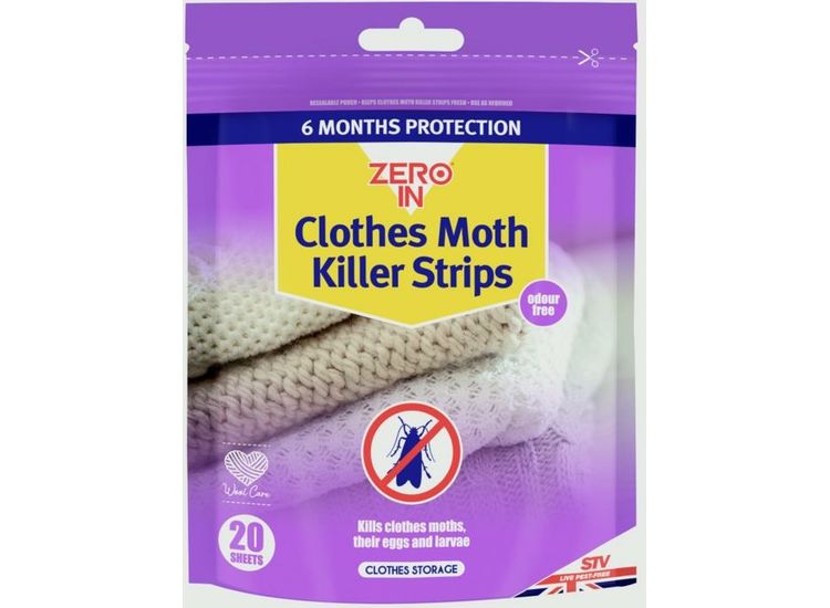 Zero In ZER429 Moth Killer Strips