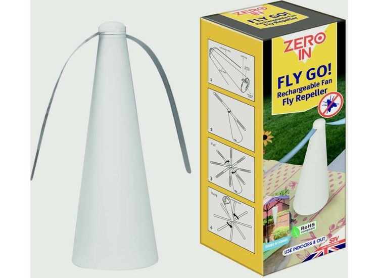 Zero In ZER889 Fly Go Repeller USB Rechargeable Fan