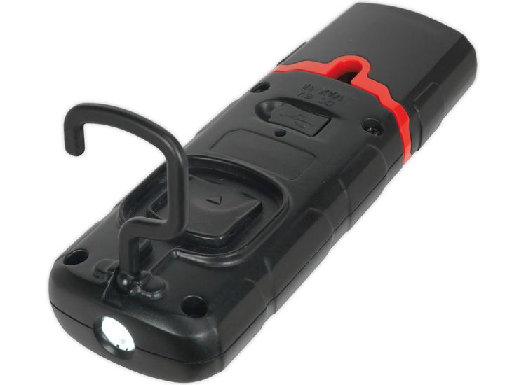 Sealey LED3601 Rechargeable 360° Inspection Lamp 3W COB + 1W LED Black Lithium-Polymer