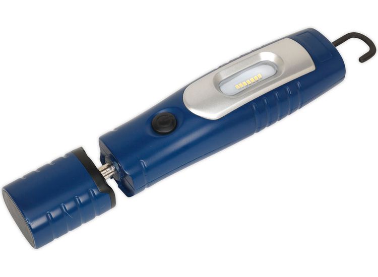 Sealey LED3602B Rechargeable 360° Inspection Lamp 7 SMD + 3W LED Blue Lithium-ion