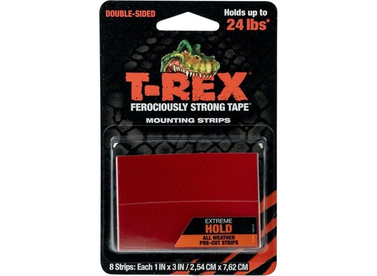 T-Rex 286252 Ferociously Strong Mount Strips Pack 8