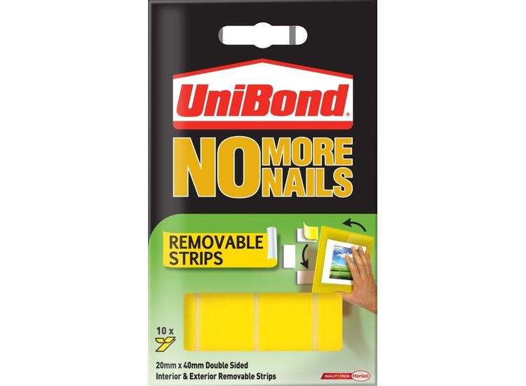 UniBond 2675762 No More Nails Removeable strips