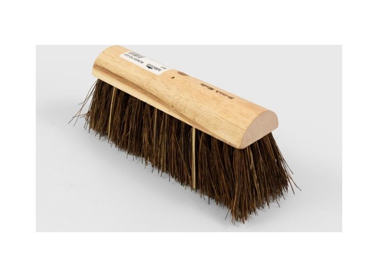 HBC 358591 Yard/Garden Broom - Plain Stock, Extra Stiff Cane/Bassine