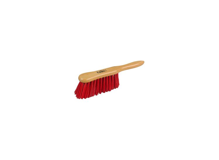 HBC 861444 Banister Brush - Lacquered Stock, Stiff Red PVC