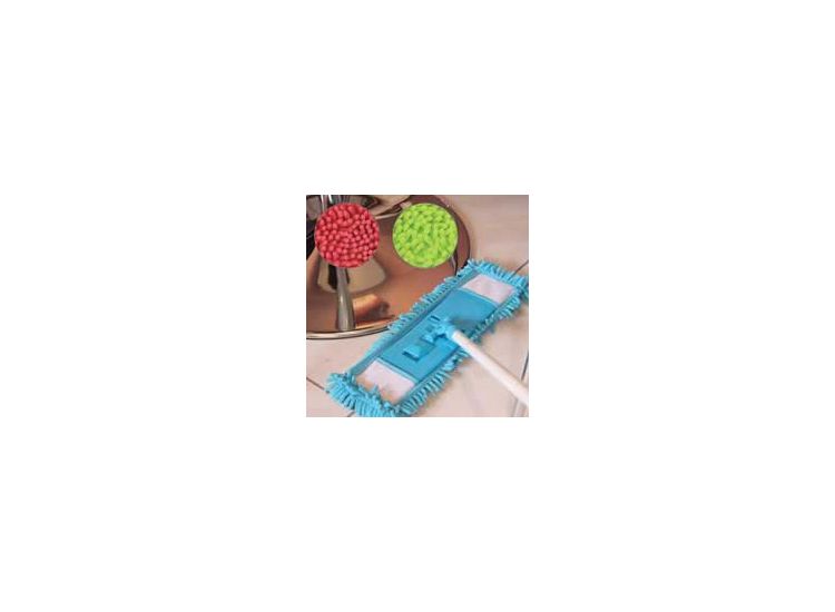 JVL 20033GY Flat Bobble Microfibre Mop And Handle