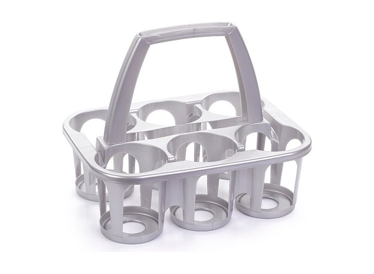 Plasticforte 1160412 Silver Bottle Carrier