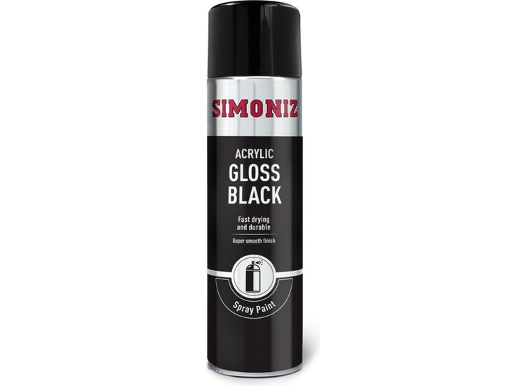 Simoniz SIMP15D Spray Paint - Gloss Black (Aerosol)