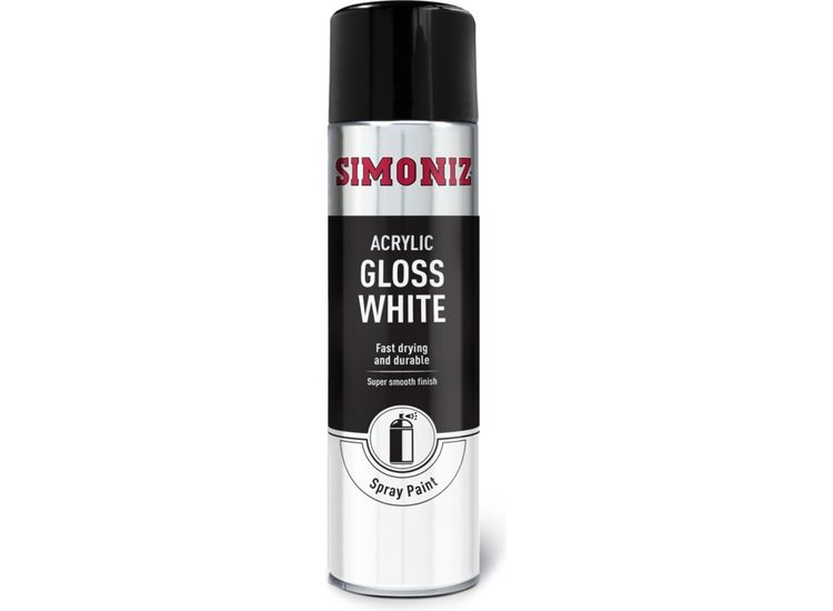 Simoniz SIMP18D Spray Paint - Gloss White (Aerosol)