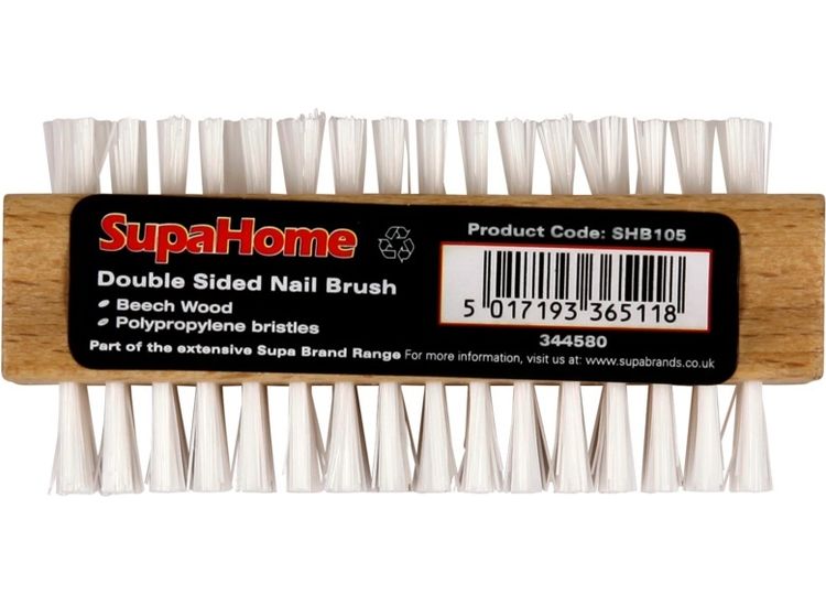 SupaHome SHB105 Wood Double Side Nail Brush