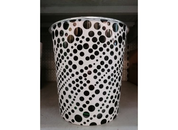 SupaHome SWPB10 Waste Bin Black Dots