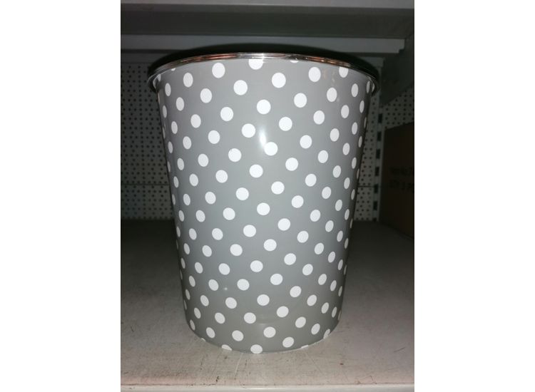 SupaHome SWPB15 Waste Bin Grey Dots
