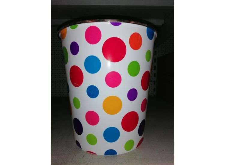 SupaHome SWPB20 Waste Bin Multi Col Lrg Dots