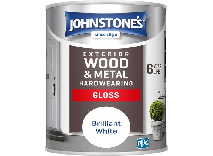 Johnstone's Exterior Hardwearing Gloss - Brilliant White
