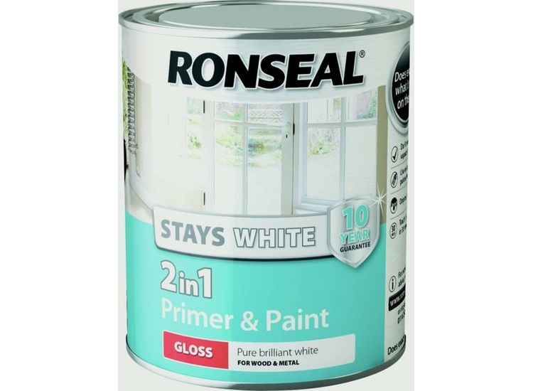 Ronseal Stay White 2in1 Primer &amp; Paint