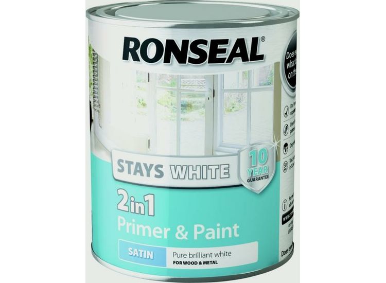 Ronseal Stays White 2in1 Primer &amp; Paint