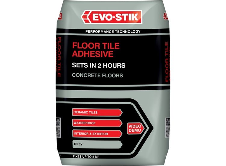 Evo-Stik 30812714 Floor Tile Adhesive Fast Set For Concrete Floors