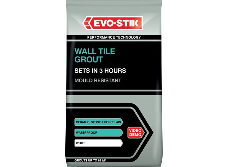 Evo-Stik Tile A Wall Fast Set Grout for Ceramic Tiles - White