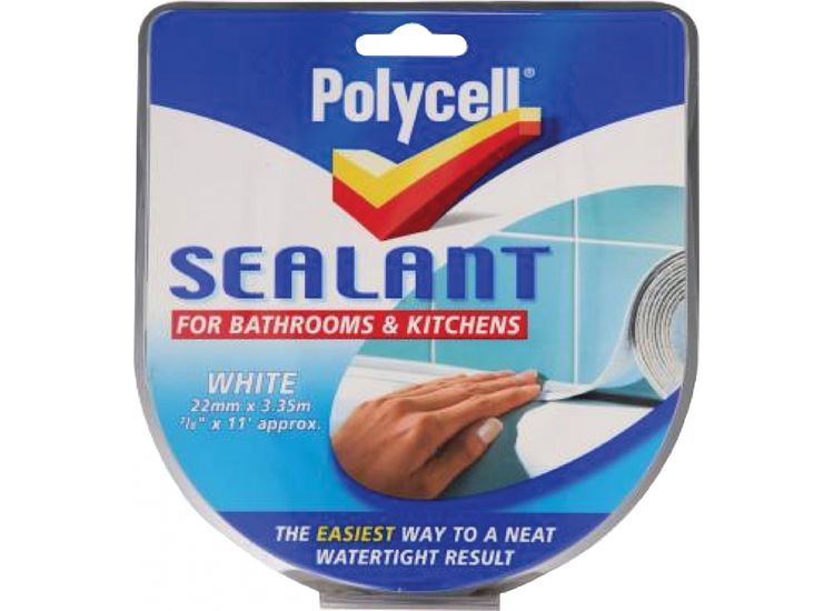 Polycell Sealant Strip Bathroom &amp; Kitchen - White
