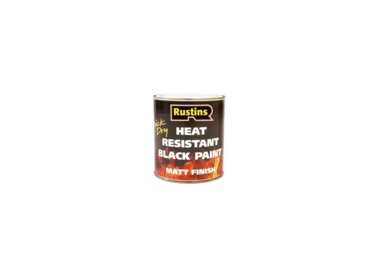 Rustins Heat Resistant Paint Black