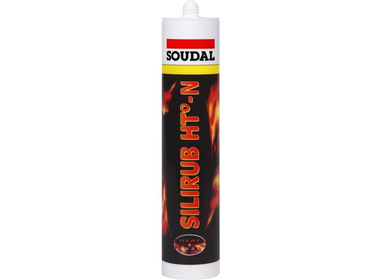 Soudal 108266 Silirub Ht-N Black