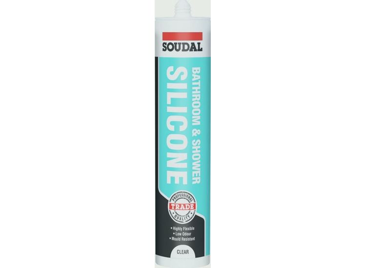 Soudal Bathroom &amp; Shower Silicone 300ml