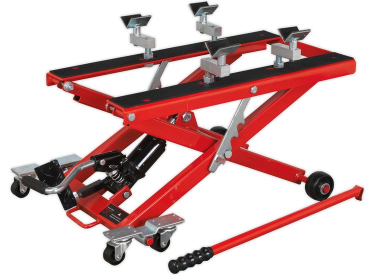 Sealey MC4500 Motorcycle &amp; Quad Scissor Lift 500kg Capacity Hydraulic