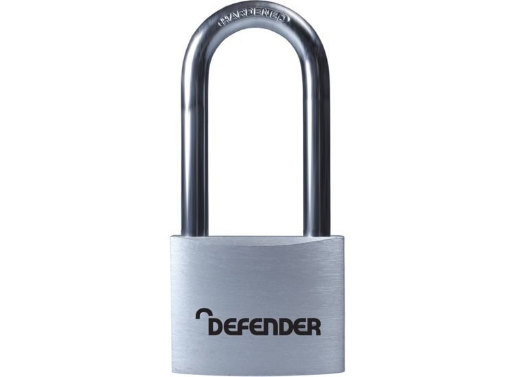 Defender DFAL4/2.5 Aluminium Padlock Long Shackle