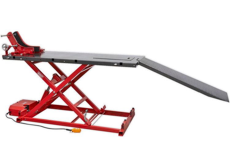 Sealey MC680E Motorcycle Lift 680kg Capacity Heavy-Duty Electro/Hydraulic