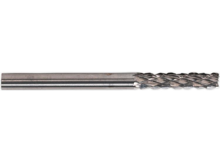 Sealey MCB003 Micro Carbide Burr Cylinder with End Cutter 3mm Pack of 3
