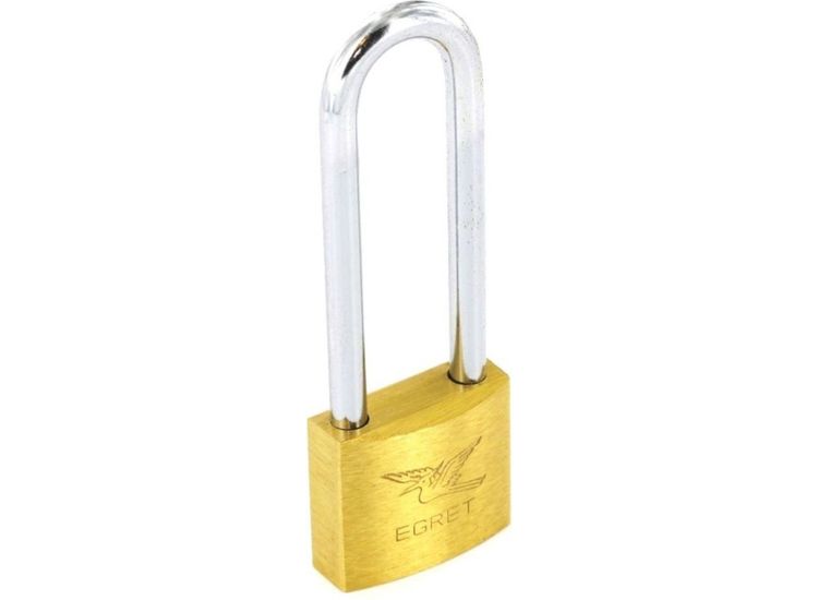 Securit Egret Long Shackle Brass Padlock