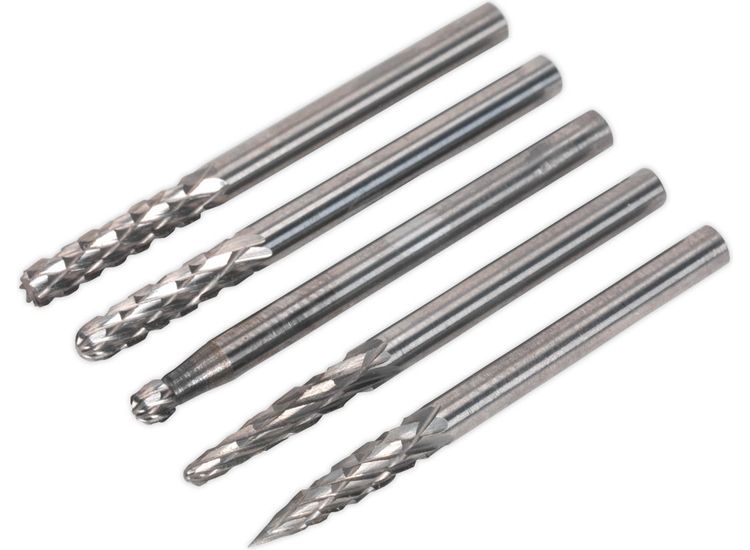 Sealey MCBSET01 Micro Carbide Burr Set 5pc