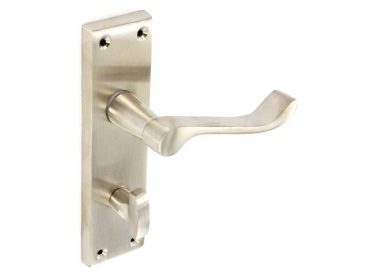 Securit S2722 Brushed Nickel Scroll Bath Handles (1 Pair)