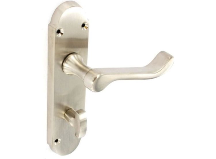 Securit S2732 Brushed Nickel Shaped Bath Handles (1 Pair)