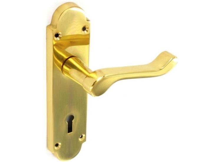 Securit S2820 Richmond Brass Lock Handles (Pair)