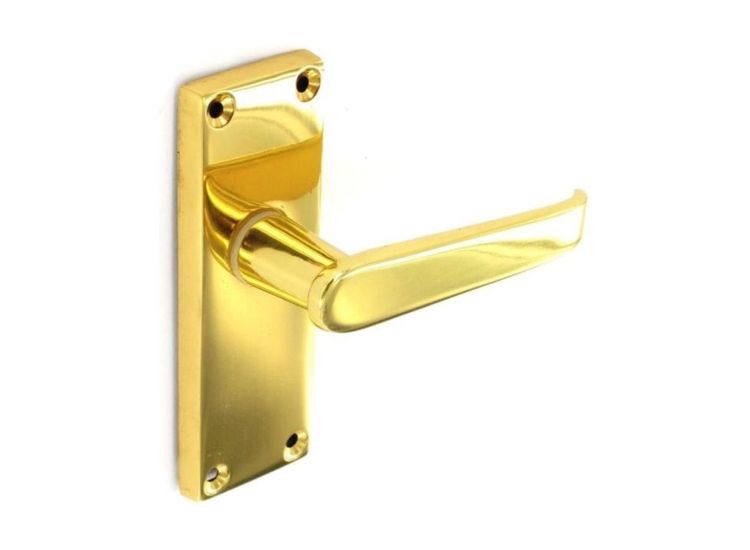 Securit S2851 Premier Victorian Brass Latch Handles