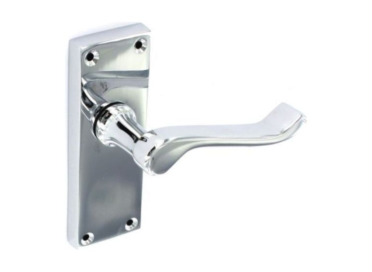 Securit S2916 Scroll Chrome Latch Handles (Pair)