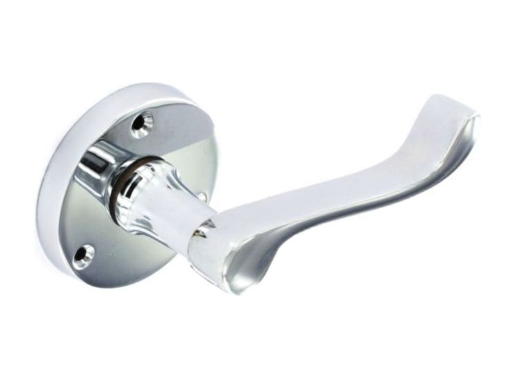 Securit S2925 Chrome Round Latch Handles (Pair)