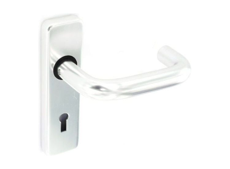 Securit S3022 Aluminium Lock Handles Polished (Pair)