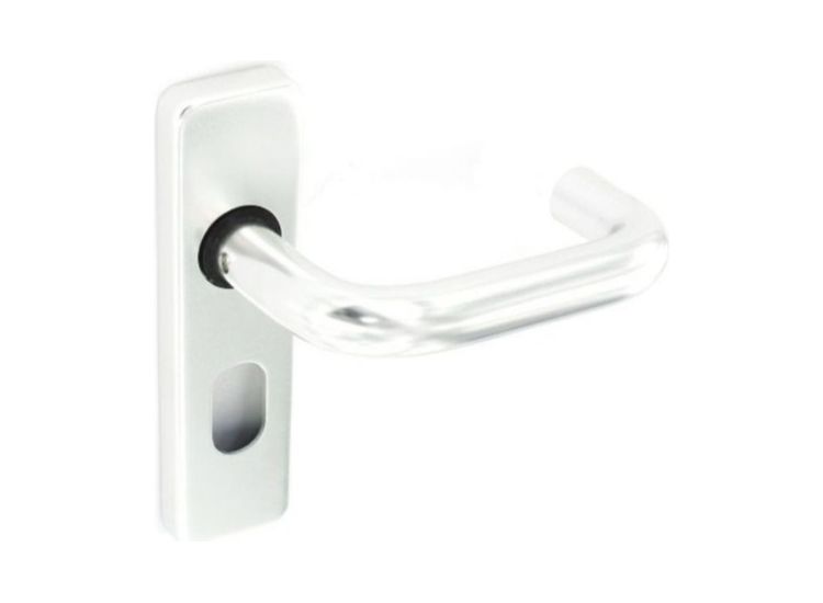 Securit S3023 Aluminium Oval Lock Handles Polished (Pair)